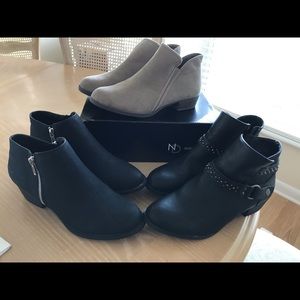 3 pairs of Ankle boots!
